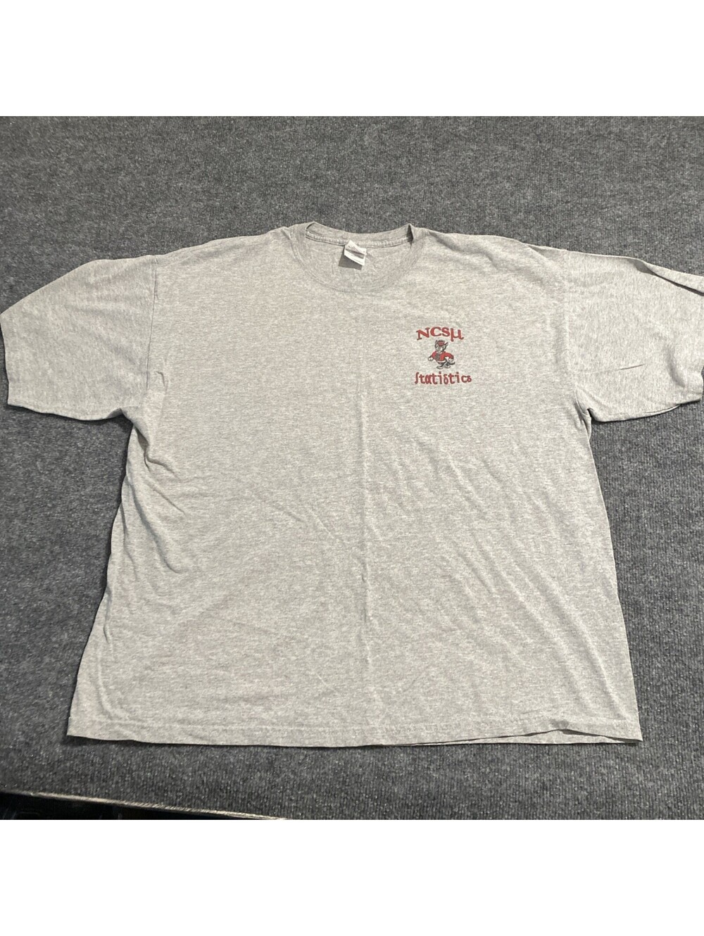 NCSU STATISTICS CLUB VINTAGE T SHIRT 2XL Grey 5